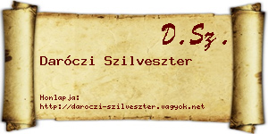 Daróczi Szilveszter névjegykártya