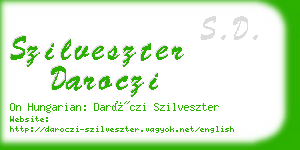 szilveszter daroczi business card